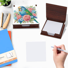 Load image into Gallery viewer, Parrot Diamond Painting Notecard Box Gem Art Sticky Note Holder for DIY Art
