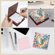 Load image into Gallery viewer, Hummingbird Diamond Painting Notecard Box Gem Art Sticky Note Holder for DIY Art
