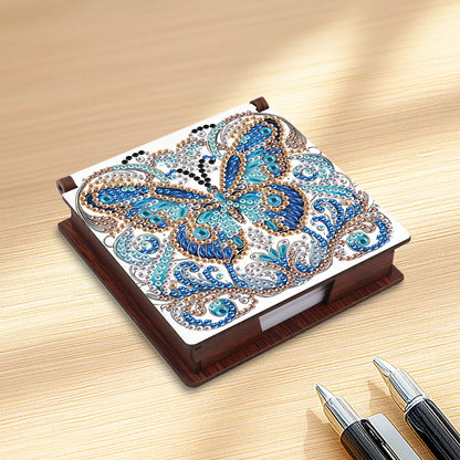 Butterfly Diamond Painting Notecard Box Gem Art Sticky Note Holder for DIY Art