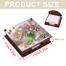 Load image into Gallery viewer, Bouquet Diamond Painting Notecard Box Gem Art Sticky Note Holder for DIY Art
