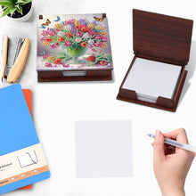 Load image into Gallery viewer, Bouquet Diamond Painting Notecard Box Gem Art Sticky Note Holder for DIY Art
