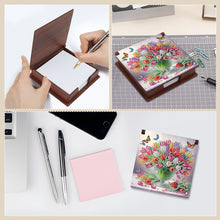 Load image into Gallery viewer, Bouquet Diamond Painting Notecard Box Gem Art Sticky Note Holder for DIY Art
