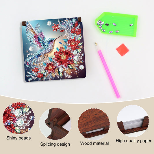 Hummingbird Diamond Painting Notecard Box Gem Art Sticky Note Holder for DIY Art