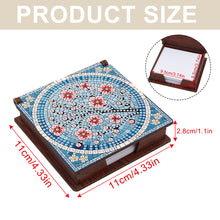 Load image into Gallery viewer, Flowers Diamond Painting Notecard Box Gem Art Sticky Note Holder for DIY Art
