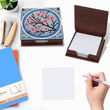 Load image into Gallery viewer, Flowers Diamond Painting Notecard Box Gem Art Sticky Note Holder for DIY Art
