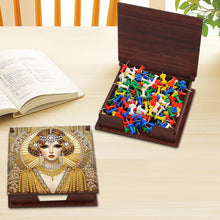 Load image into Gallery viewer, Elegant Lady Diamond Painting Notecard Box Gem Art Sticky Note Holder for Adults
