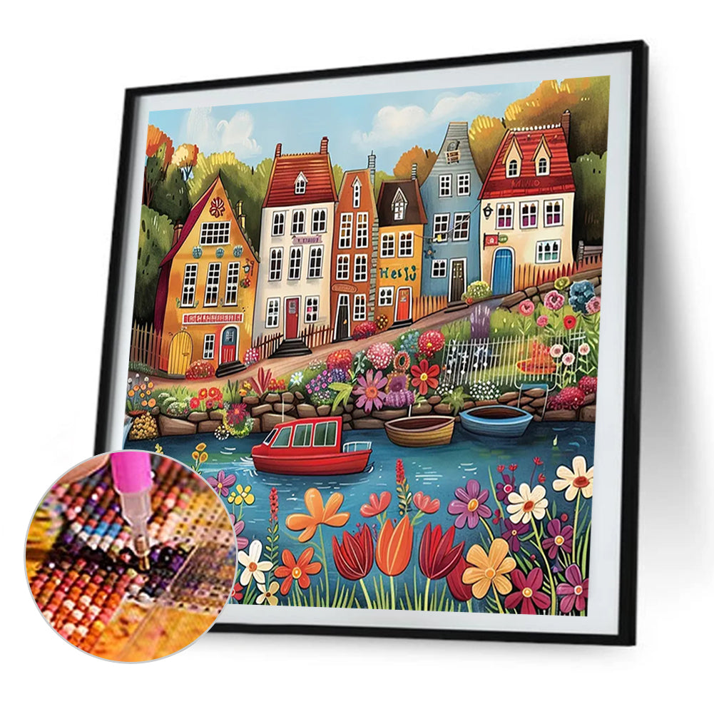 AB Diamond Painting - Full Square - Garden Hut (40*40CM)