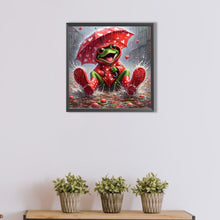 Load image into Gallery viewer, AB Diamond Painting - Full Square - Frog With Umbrella (40*40CM)
