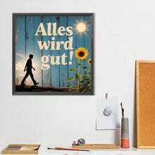 Load image into Gallery viewer, Diamond Painting - Full Round - German Everything Will Be Fine (40*40CM)

