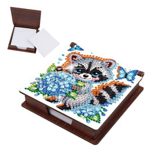 Load image into Gallery viewer, Animals Diamond Painting Notecard Box Gem Art Sticky Note Holder for Home Office
