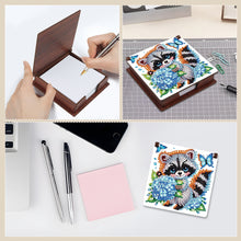 Load image into Gallery viewer, Animals Diamond Painting Notecard Box Gem Art Sticky Note Holder for Home Office

