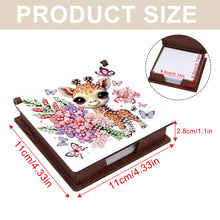 Load image into Gallery viewer, Animals Diamond Painting Notecard Box Gem Art Sticky Note Holder for Home Office

