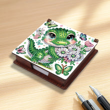 Load image into Gallery viewer, Animals Diamond Painting Notecard Box Gem Art Sticky Note Holder for Home Office
