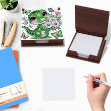 Load image into Gallery viewer, Animals Diamond Painting Notecard Box Gem Art Sticky Note Holder for Home Office
