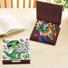 Load image into Gallery viewer, Animals Diamond Painting Notecard Box Gem Art Sticky Note Holder for Home Office
