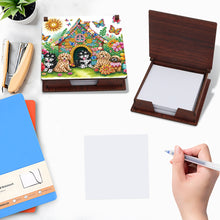 Load image into Gallery viewer, Animals Diamond Painting Notecard Box Gem Art Sticky Note Holder for Home Office
