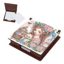 Load image into Gallery viewer, Animals Diamond Painting Notecard Box Gem Art Sticky Note Holder for Home Office
