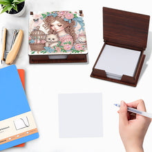 Load image into Gallery viewer, Animals Diamond Painting Notecard Box Gem Art Sticky Note Holder for Home Office
