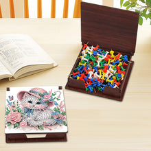 Load image into Gallery viewer, Animals Diamond Painting Notecard Box Gem Art Sticky Note Holder for Home Office
