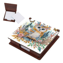 Load image into Gallery viewer, Animals Diamond Painting Notecard Box Gem Art Sticky Note Holder for Home Office

