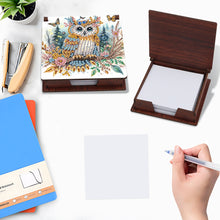 Load image into Gallery viewer, Animals Diamond Painting Notecard Box Gem Art Sticky Note Holder for Home Office
