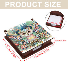 Load image into Gallery viewer, Animals Diamond Painting Notecard Box Gem Art Sticky Note Holder for Home Office
