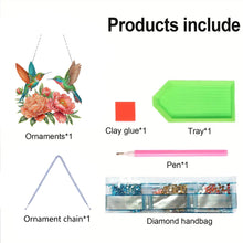 Load image into Gallery viewer, Acrylic Special Shape Flowers Birds Diamond Painting Art Hanging Pendants
