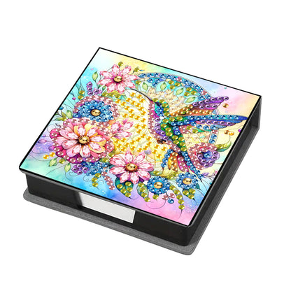 Bird Diamond Painting Memo Pad Holder with 160 Sheets of Paper for DIY Art Craft