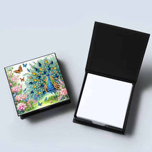 Load image into Gallery viewer, Peacock Diamond Painting Memo Pad Holder with 160 Sheets of Paper for DIY Craft
