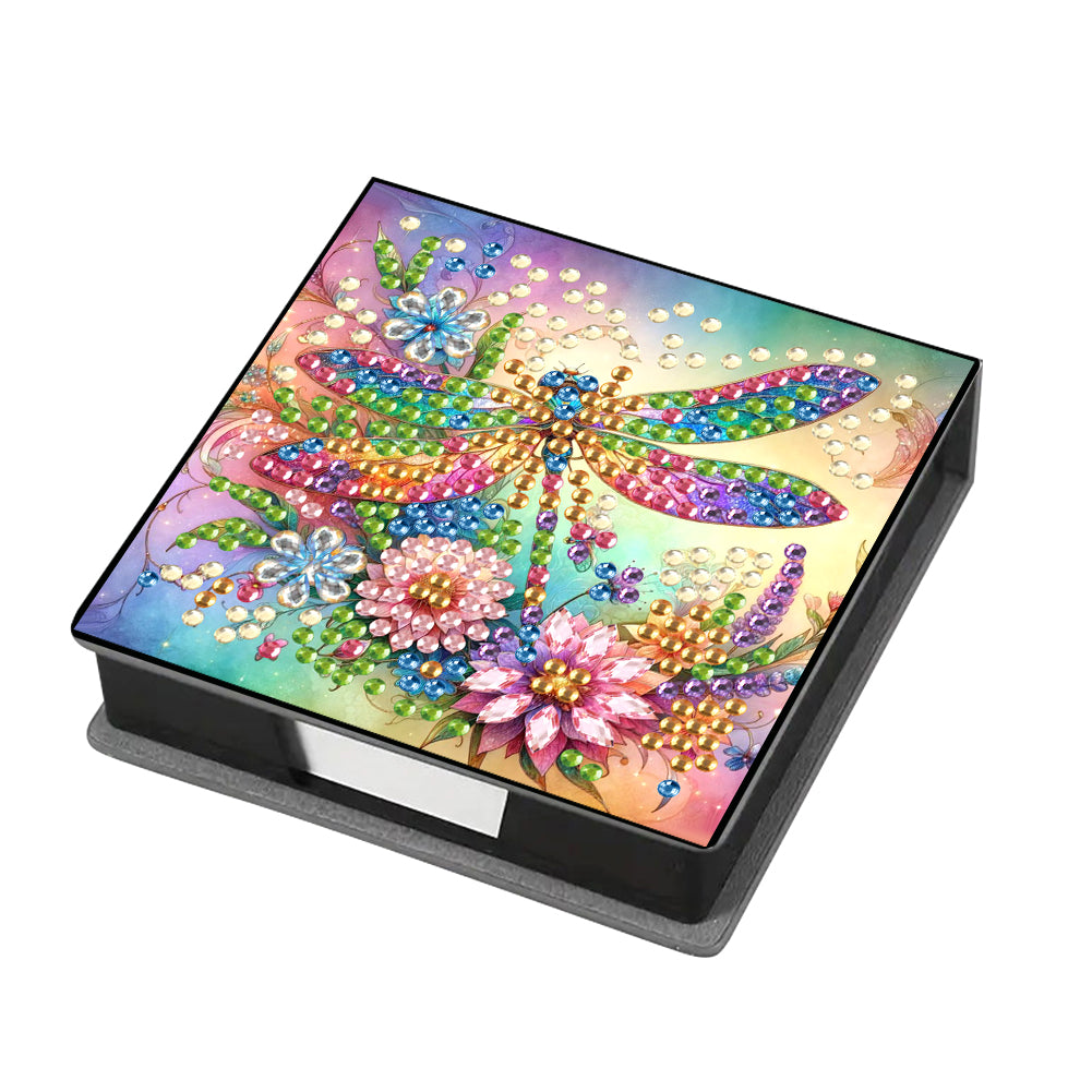 Dragonfly Diamond Painting Memo Pad Holder Mosaic Kit for DIY Art Craft
