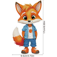 Load image into Gallery viewer, Acrylic Shaking Head Fox Table Top Special Shape Diamond Painting Ornament Kits

