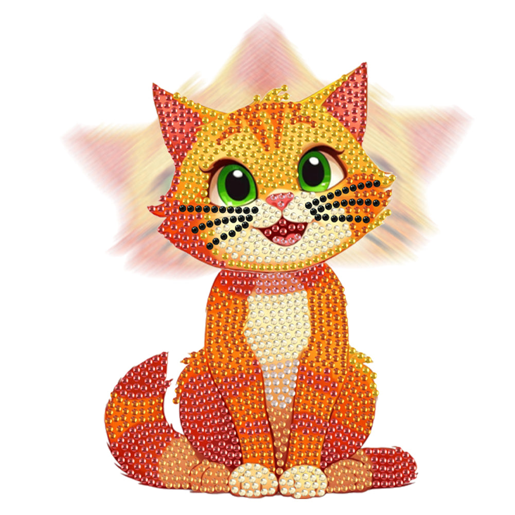 Acrylic Shaking Head Cat Table Top Special ShapeDiamond Painting Ornament Kits