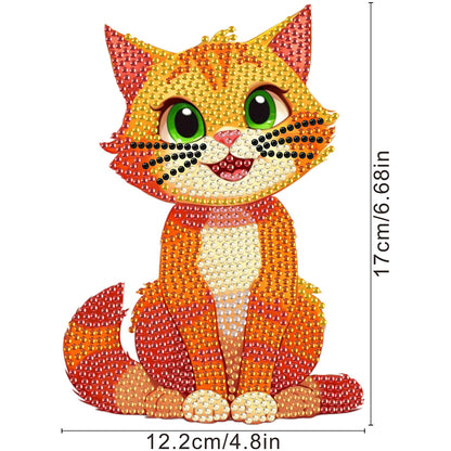 Acrylic Shaking Head Cat Table Top Special ShapeDiamond Painting Ornament Kits