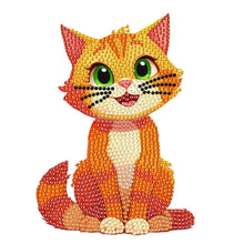 Load image into Gallery viewer, Acrylic Shaking Head Cat Table Top Special ShapeDiamond Painting Ornament Kits
