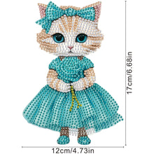 Load image into Gallery viewer, Acrylic Shaking Head Cat Table Top Special ShapeDiamond Painting Ornament Kits
