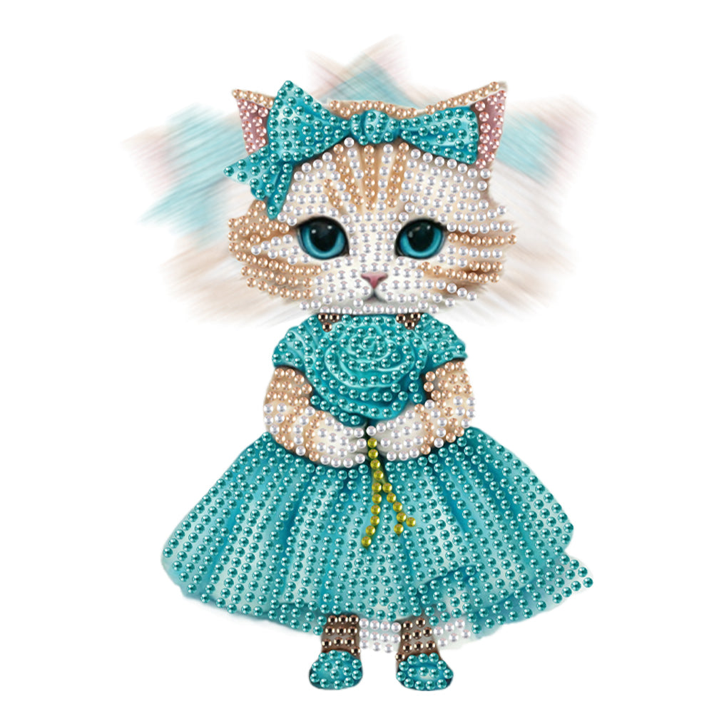 Acrylic Shaking Head Cat Table Top Special ShapeDiamond Painting Ornament Kits