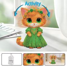 Load image into Gallery viewer, Acrylic Shaking Head Cat Table Top Special ShapeDiamond Painting Ornament Kits
