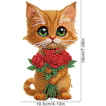 Load image into Gallery viewer, Acrylic Shaking Head Cat Table Top Special ShapeDiamond Painting Ornament Kits
