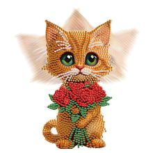 Load image into Gallery viewer, Acrylic Shaking Head Cat Table Top Special ShapeDiamond Painting Ornament Kits
