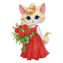 Load image into Gallery viewer, Acrylic Shaking Head Cat Table Top Special ShapeDiamond Painting Ornament Kits
