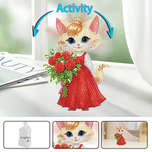 Load image into Gallery viewer, Acrylic Shaking Head Cat Table Top Special ShapeDiamond Painting Ornament Kits
