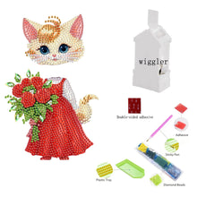 Load image into Gallery viewer, Acrylic Shaking Head Cat Table Top Special ShapeDiamond Painting Ornament Kits
