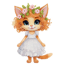 Load image into Gallery viewer, Acrylic Shaking Head Cat Table Top Special ShapeDiamond Painting Ornament Kits
