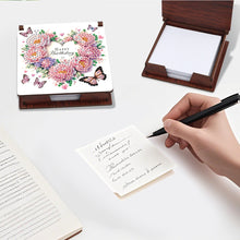Load image into Gallery viewer, 1pc Flower Pattern DIY Diamond Painting Note Box with 160 Sheets Desktop Decor
