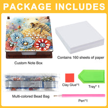 Load image into Gallery viewer, 1pc Bee Pattern DIY Diamond Painting Kit Note Box 160 Sticky Notes Desktop Decor
