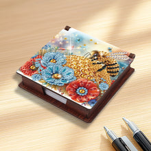 Load image into Gallery viewer, 1pc Bee Pattern DIY Diamond Painting Kit Note Box 160 Sticky Notes Desktop Decor
