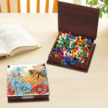 Load image into Gallery viewer, 1pc Bee Pattern DIY Diamond Painting Kit Note Box 160 Sticky Notes Desktop Decor
