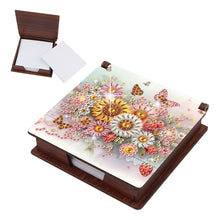 Load image into Gallery viewer, 1pc Flower Pattern DIY Diamond Painting Note Box with 160 Sheets Desktop Decor
