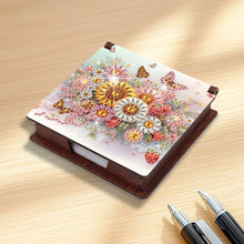 Load image into Gallery viewer, 1pc Flower Pattern DIY Diamond Painting Note Box with 160 Sheets Desktop Decor
