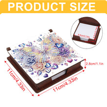 Load image into Gallery viewer, 1pc Butterfly Pattern DIY Diamond Painting Note Box w/ 160 Notes Office Decor
